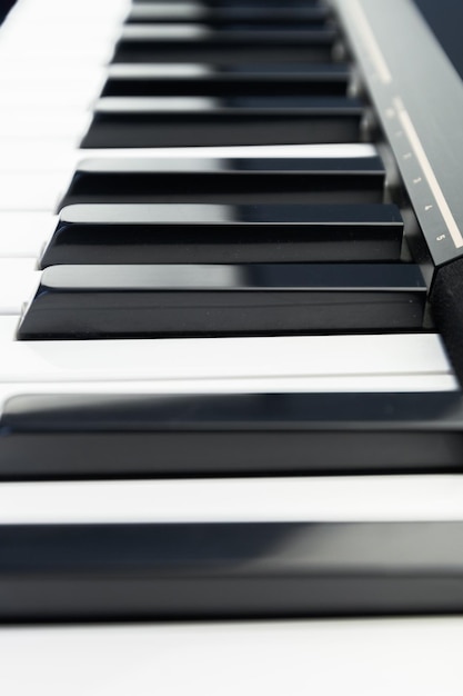 Piano and piano keyboard