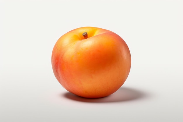 Free photo picture of a nice orange plum on a white background