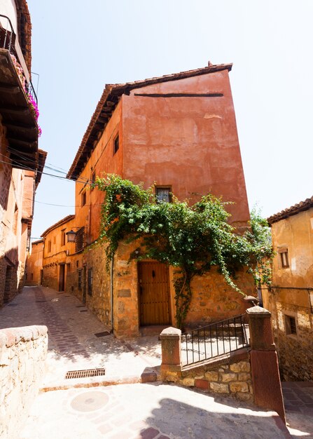 picturesque residence stony houses  in Albarracin