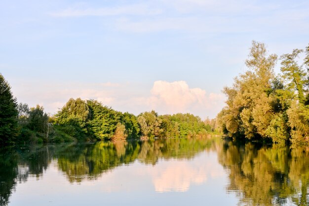 Picturesque view of Brenta River in North Italy