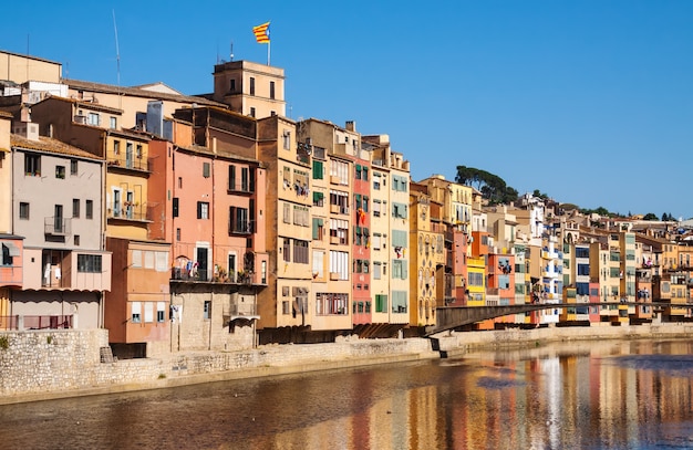 Free photo picturesque view of girona