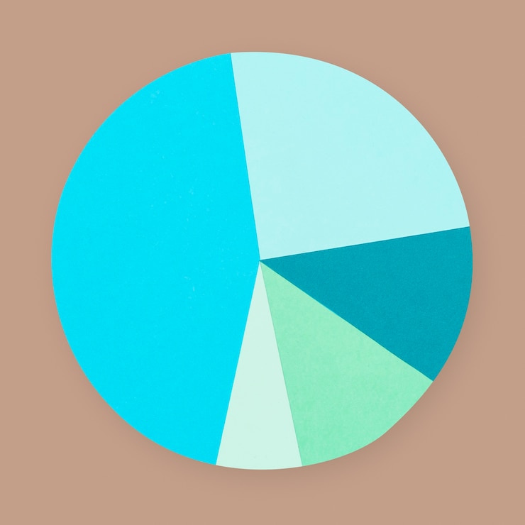 Free Photo pie chart paper business hand craft element