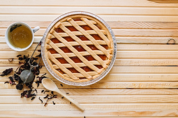 Pie and tea