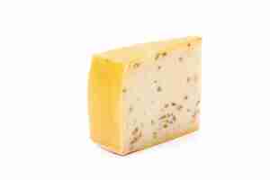 Free photo piece of cheese isolated