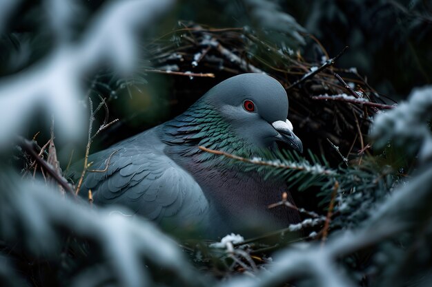 Pigeon in natural environment