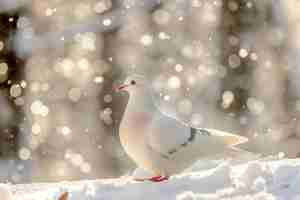 Foto gratuita piccione in ambiente naturale