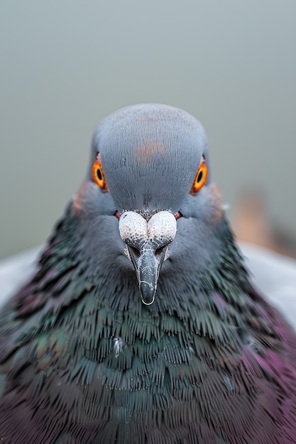 Foto gratuita piccione in ambiente naturale