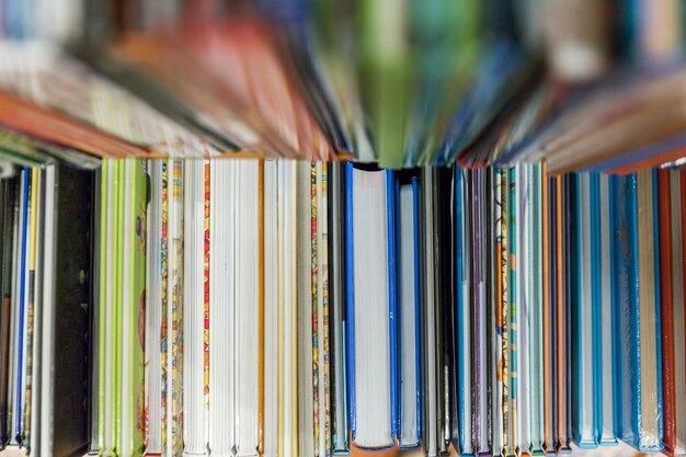 Pile of colorful books