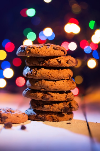 Free photo pile of cookies