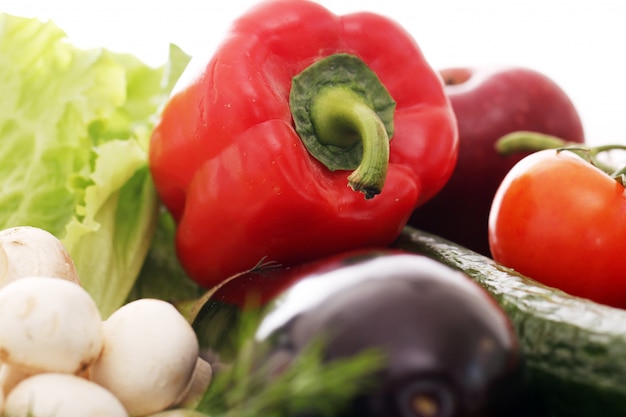 Free photo pile of fresh vegetables