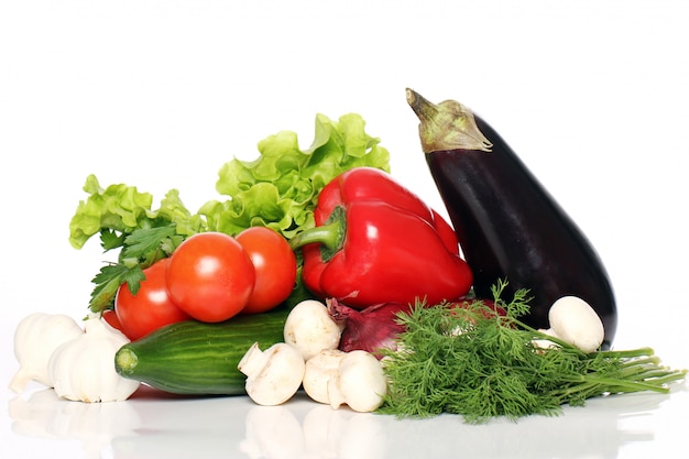 Free photo pile of fresh vegetables