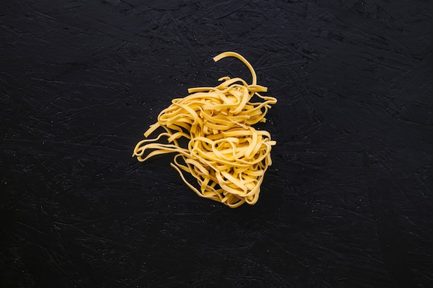Pile of ribbon pasta