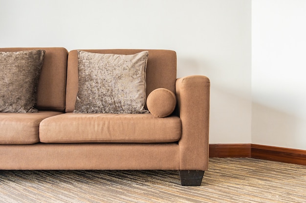 Pillow on sofa decoration interior of living room area