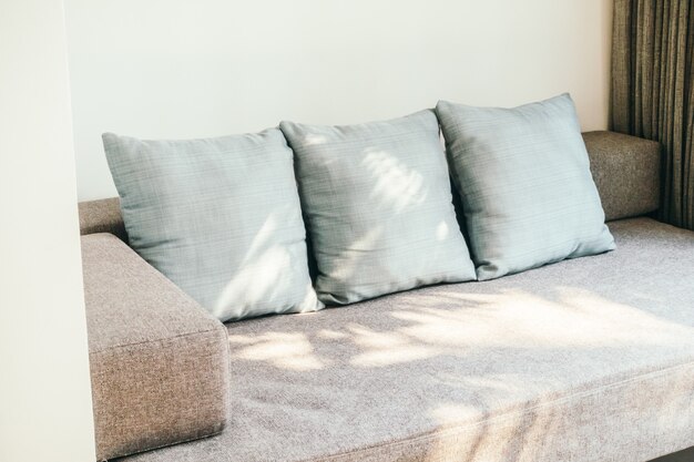 Pillow on sofa