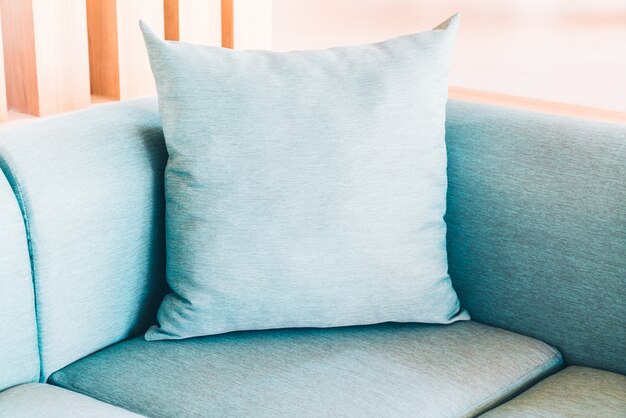 Pillow on sofa