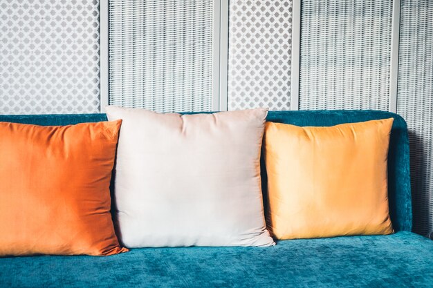 Pillow on sofa