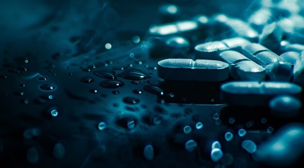 Pills in dark environment