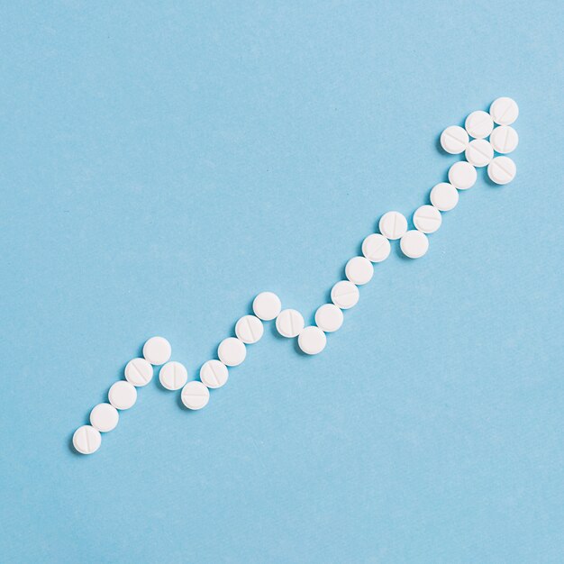 Pills forming arrow