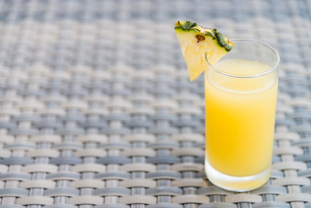 Pineapple juice glass