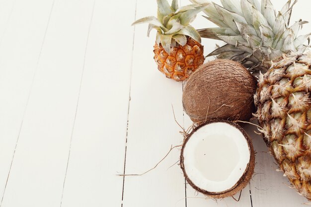Pineapple with coconut