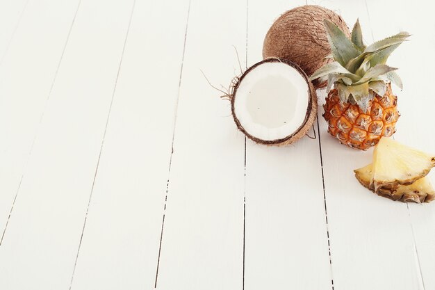 Pineapple with coconut