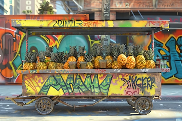 Foto gratuita ananas pronti per la vendita