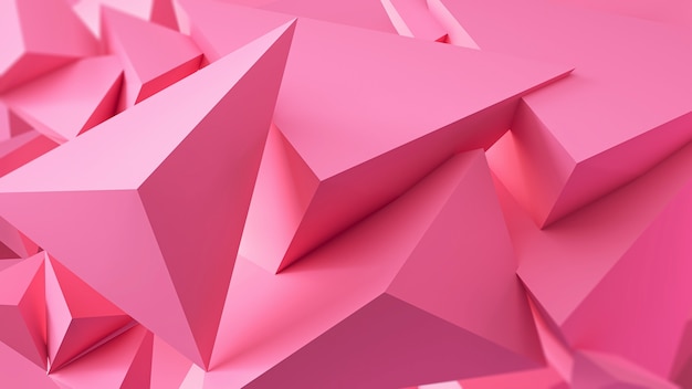 Pink 3d elegant geometrical texture