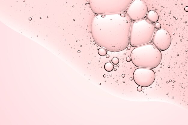 Pink abstract background oil bubble in water wallpaper