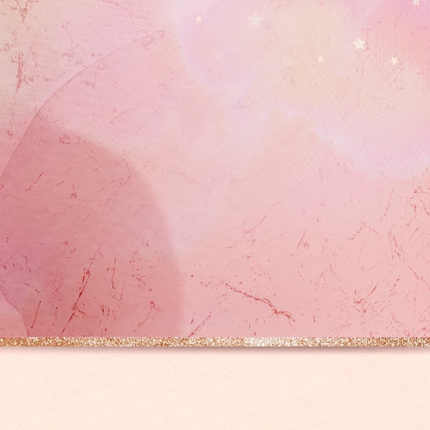 Розовый эстетический мрамор золотой блестящий фон