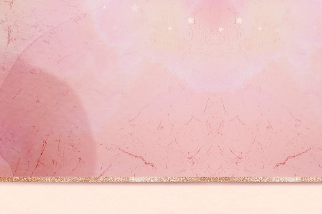 無料写真 ピンクの審美的な大理石（金色のキラキラ光る背景