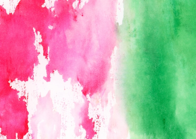 Бесплатное фото Розово-зеленая акварель