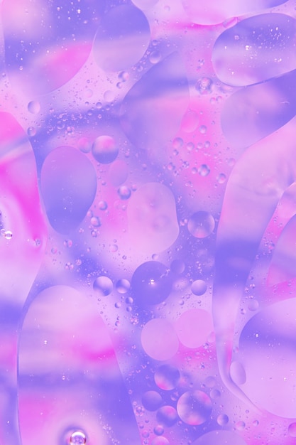 Розовый и фиолетовый фон с пузырьками