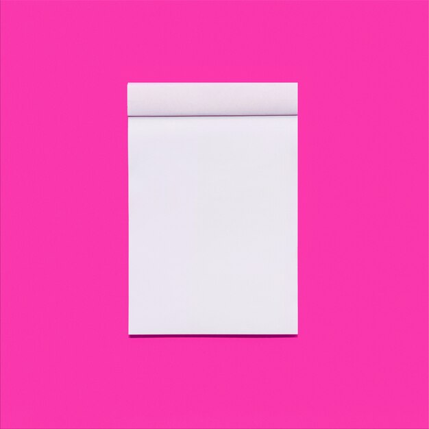 노트북으로 분홍색 배경