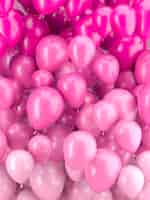 Free photo pink balloons arrangement