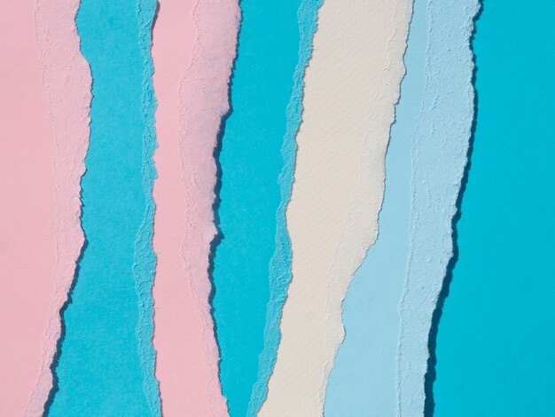 pink and blue abstract torn paper edges