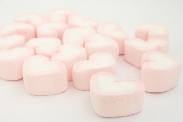 Free photo pink candy hearts background