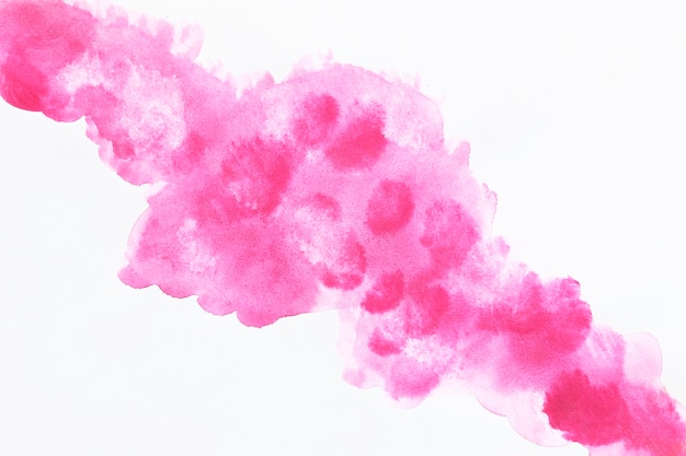 핑크 구름 수채화