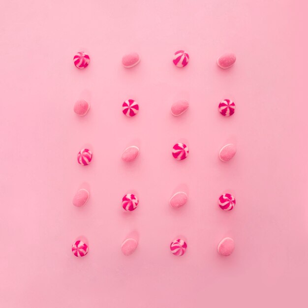 20個のキャンディのピンクの装飾