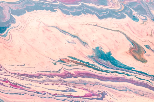 Pink draining technique in acrylic design