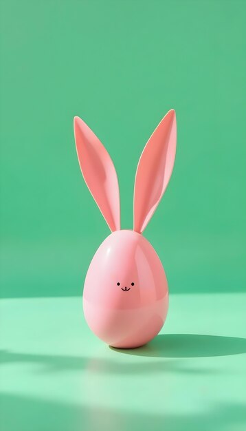 pink easter bunny egg
