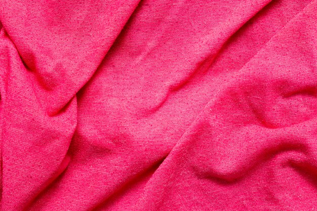 Pink fabric close-up background