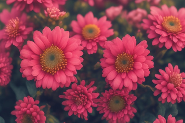 정원 월페이퍼의 핑크 꽃