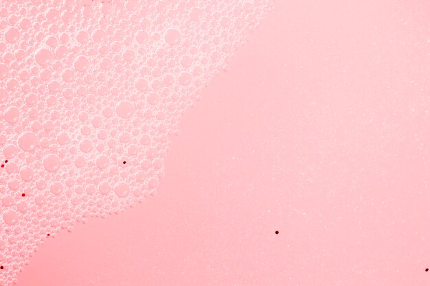 ピンクの泡の質感
