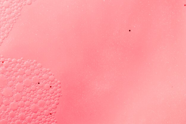 ピンクの泡の質感