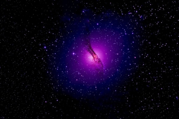 A pink galaxy in deep space. elements of this image were furnished by nasa. for any purpose.