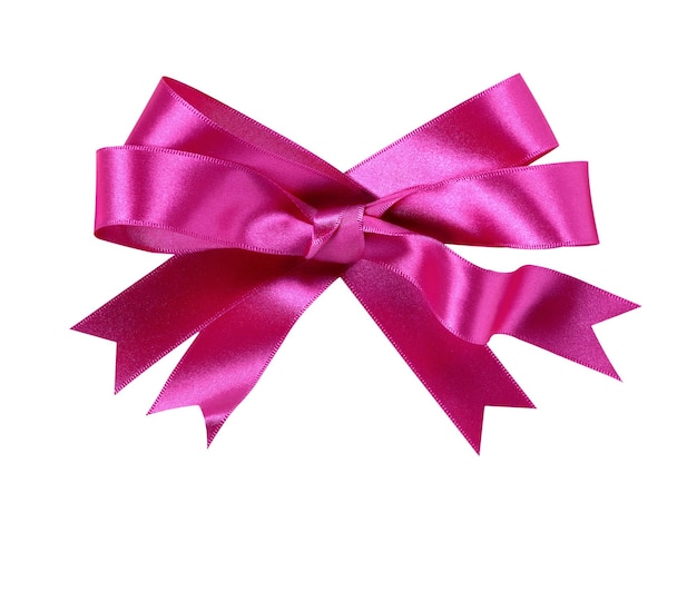 Free photo pink gift bow