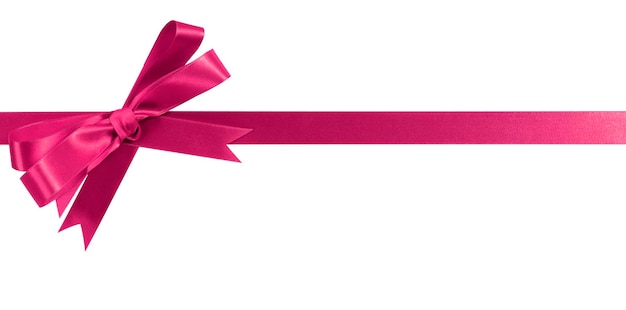 Free photo pink gift ribbon and bow