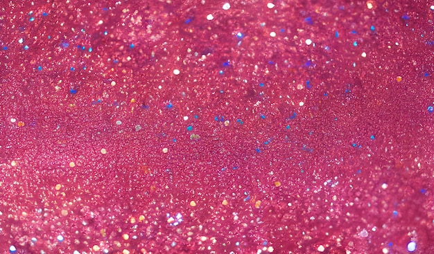 Pink glitter background with a blue and pink glitter background.