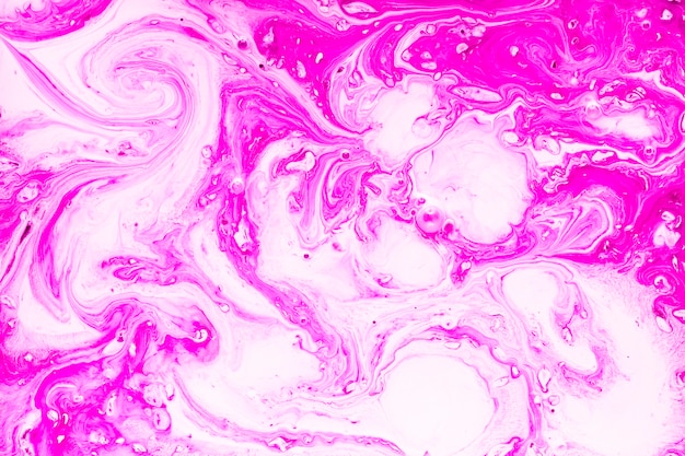 Pink liquid with swirls