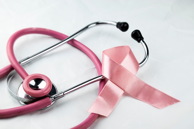 핑크 10월 캠페인 유방암 인식 프리미엄 사진